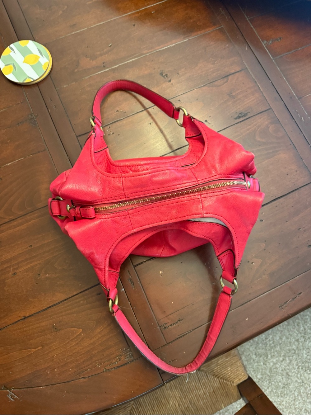 Coach Y2K/Hobo Madison Shoulder Bag Red USED - Picture 13 of 16
